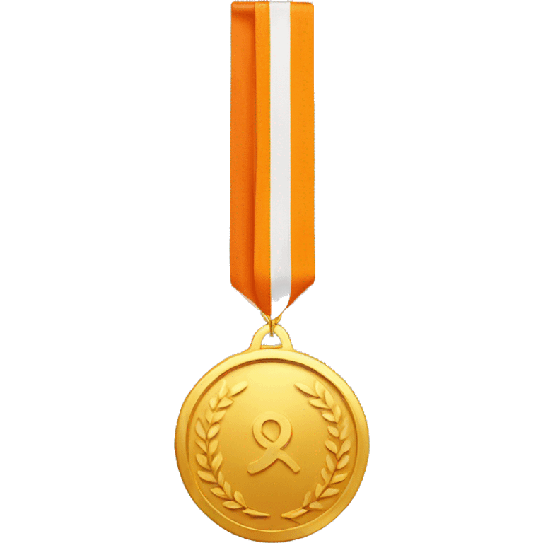 GOLD AND ORANGE MEDAL  emoji