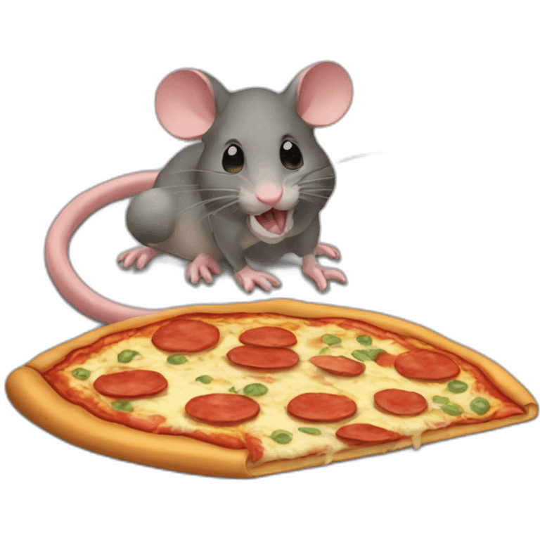 pizza ratón emoji