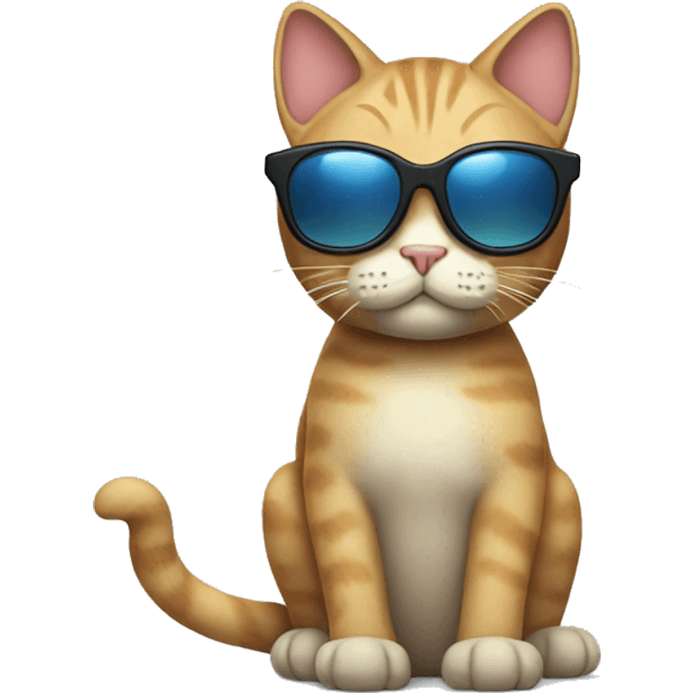 Cat with sunglasses emoji