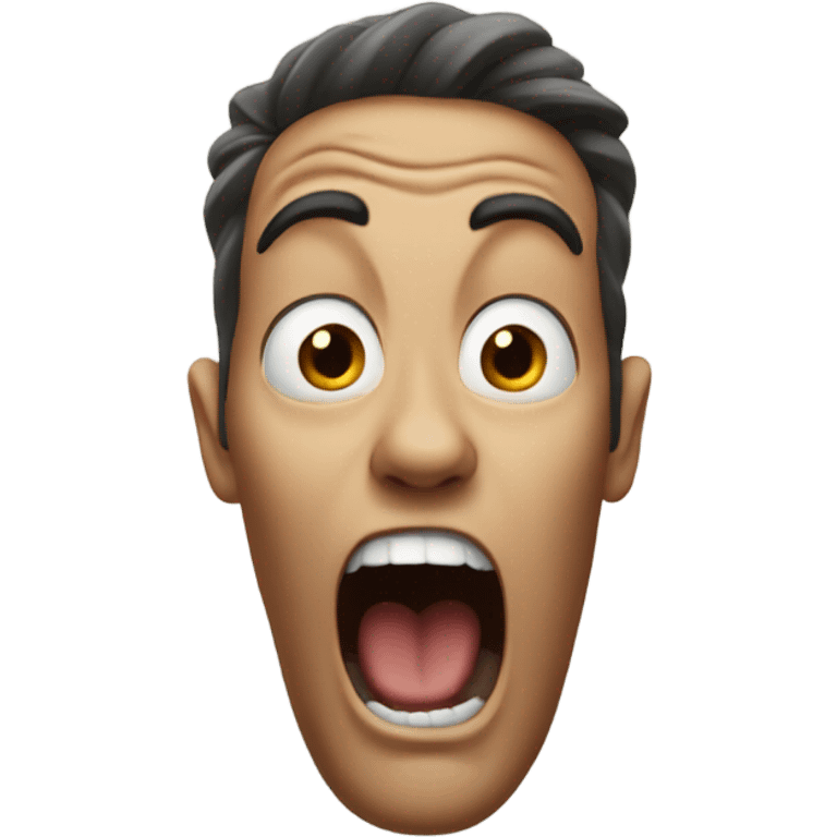 screaming face of surprise emoji