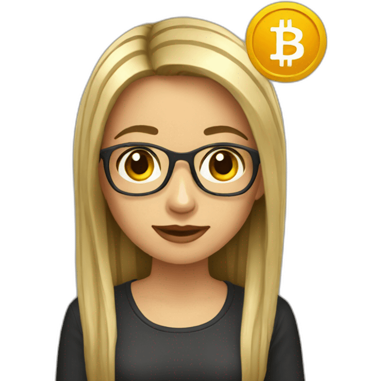 bitcoin girl emoji