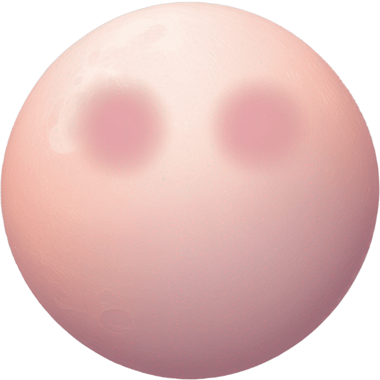 pastel pink moon emoji