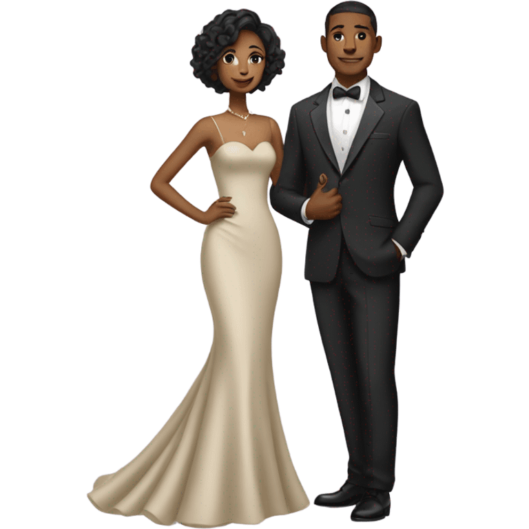 couple in elegant attire emoji