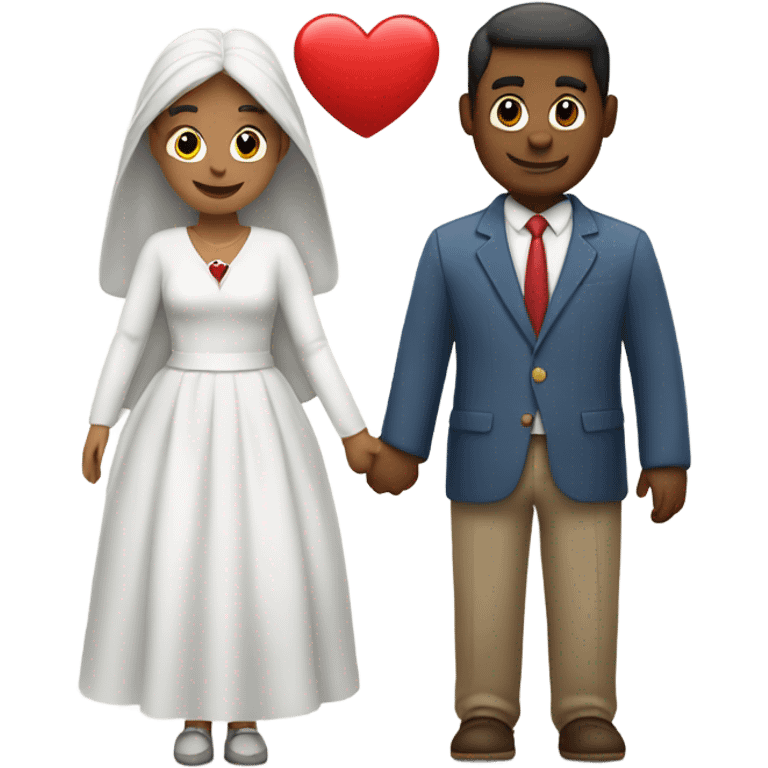 Parejas con corazón blanco emoji