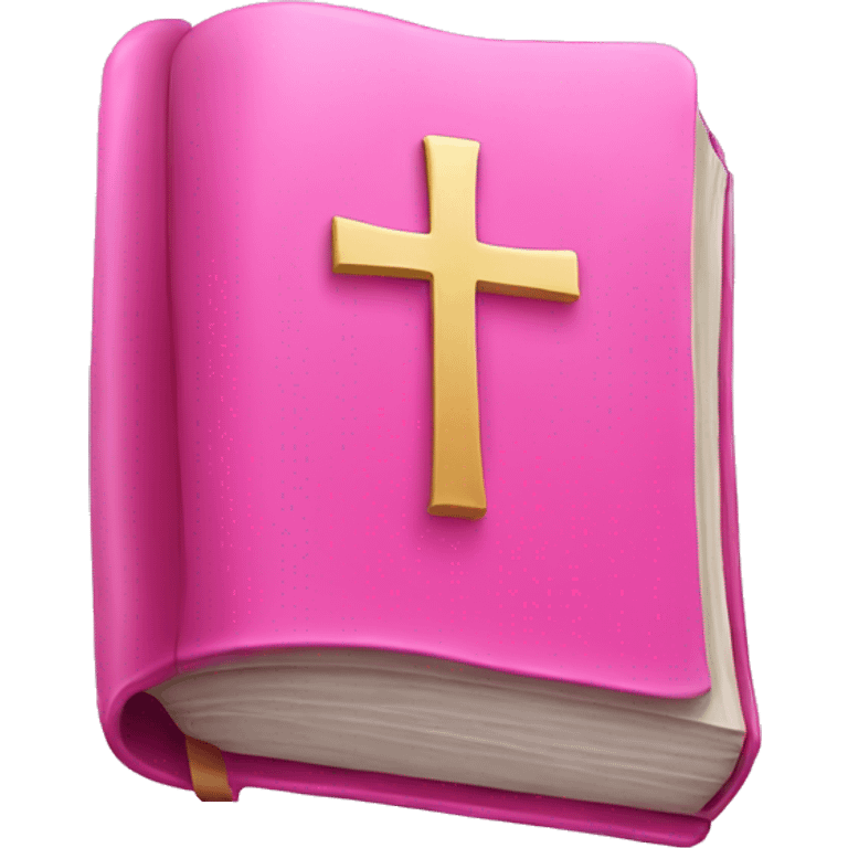 Pink bible emoji