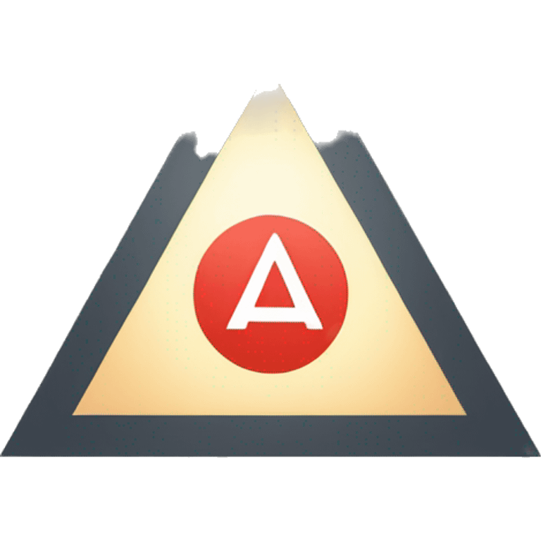 AA triangle in circle  emoji