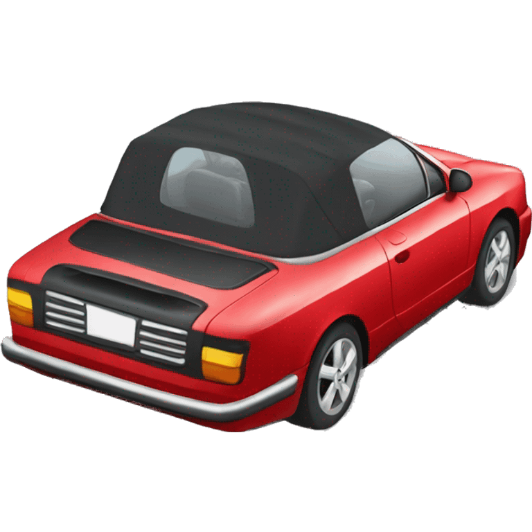 red cabrio emoji