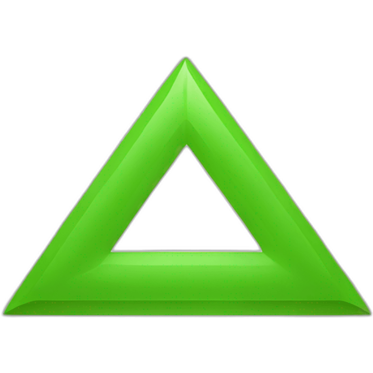 green triangle flat emoji