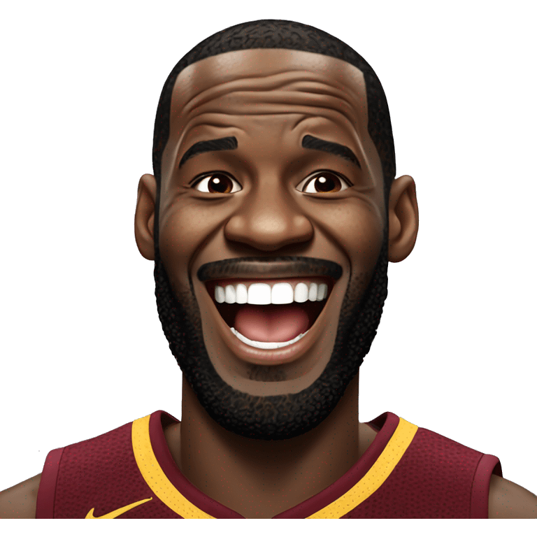 LeBron laughing emoji