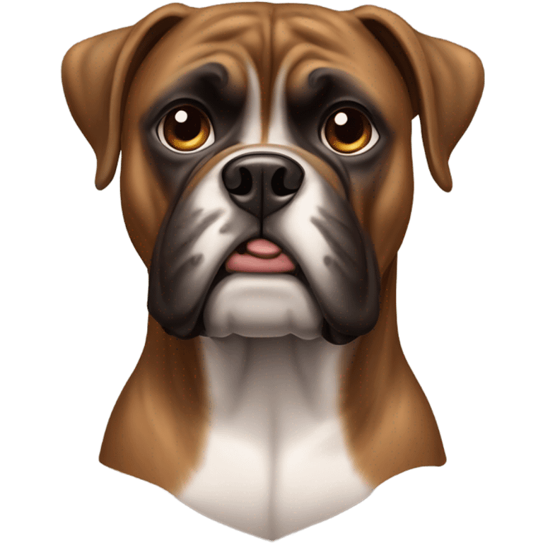 boxer dog brindle emoji