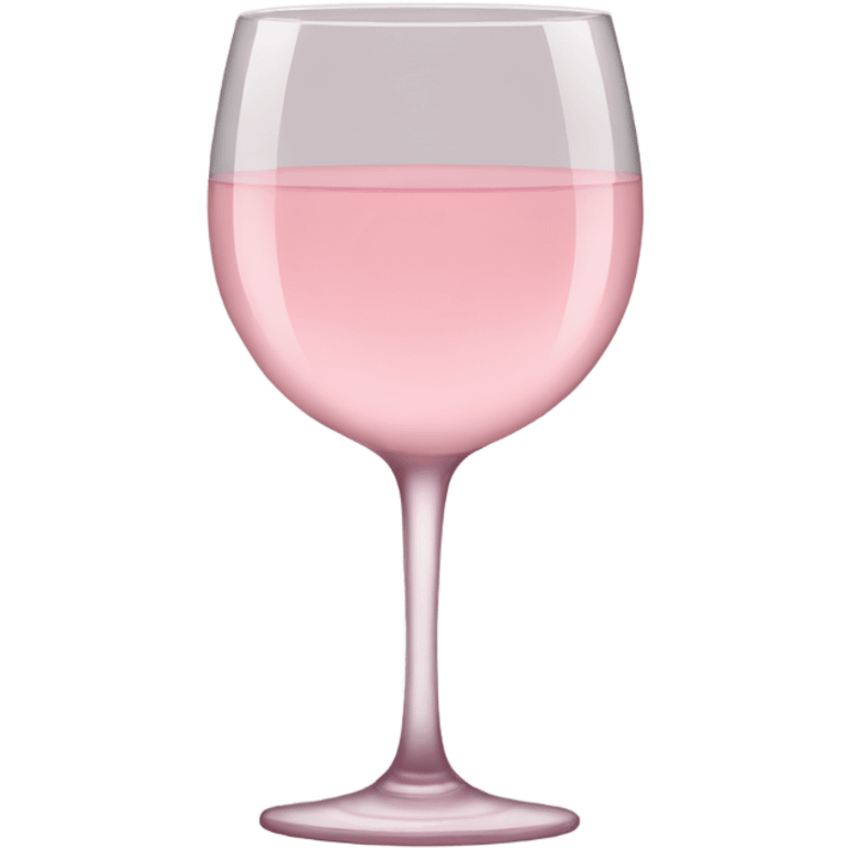 Pale pink wine glass emoji