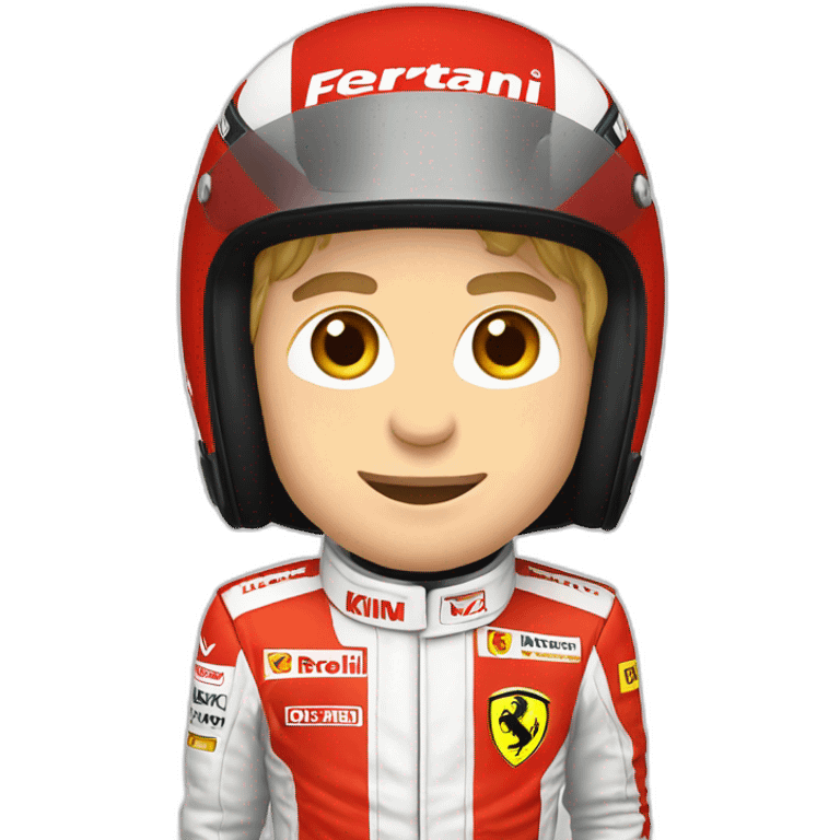 kimi raikkonen in a ferrari suit emoji