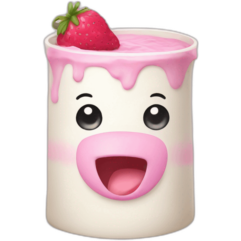 pink dairy emoji