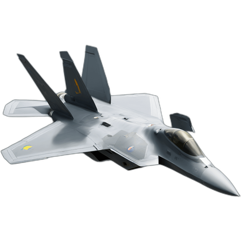 Ukrainian F22 raptor realistic emoji