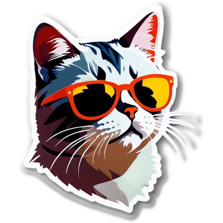 Cat with sunglasses emoji