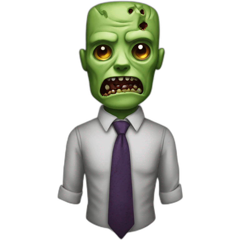 zombie tie emoji