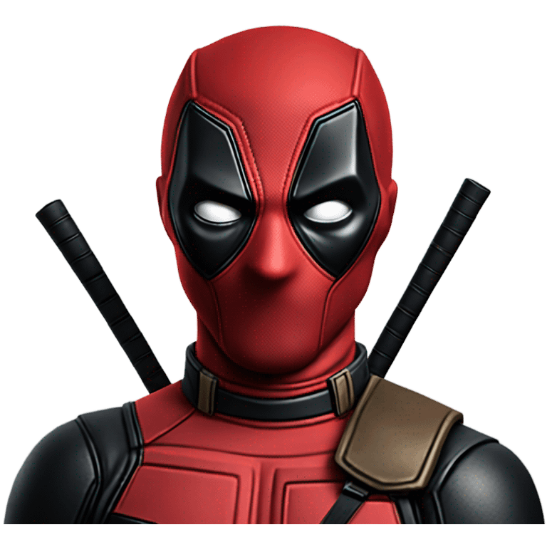 Deadpool blowing a kiss emoji