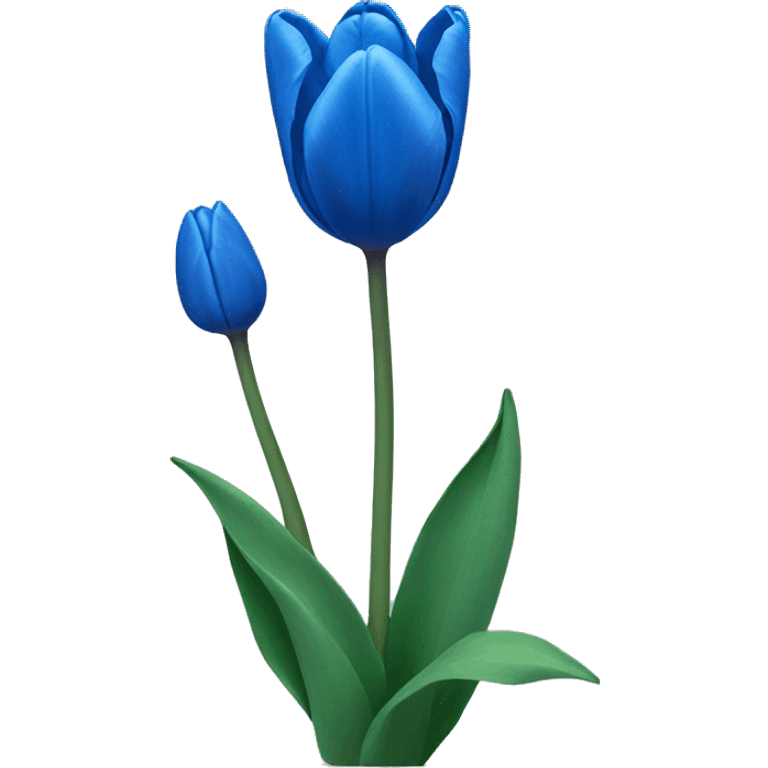 blue tulips emoji