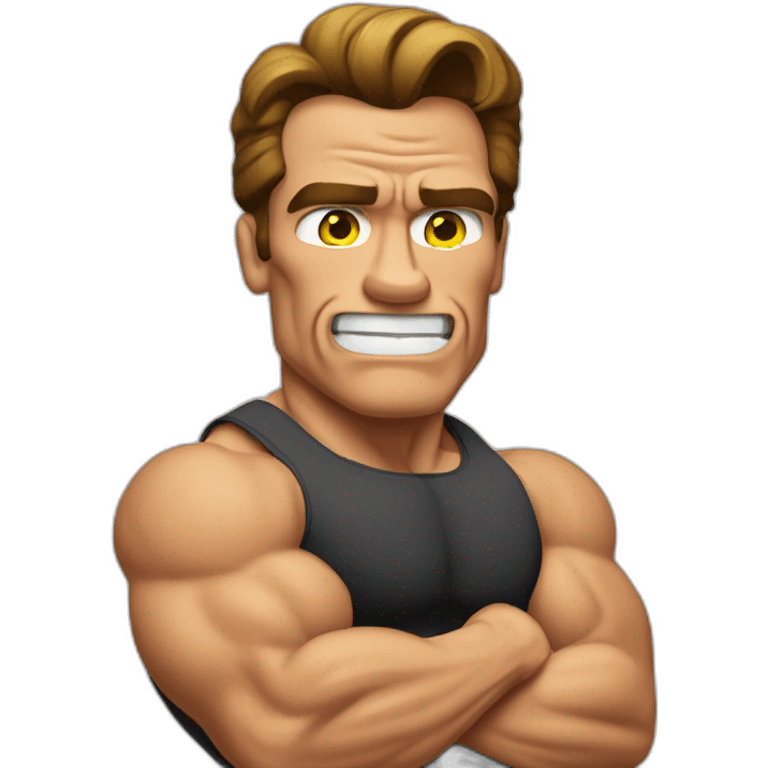 arnold schwarzenegger Flexing emoji