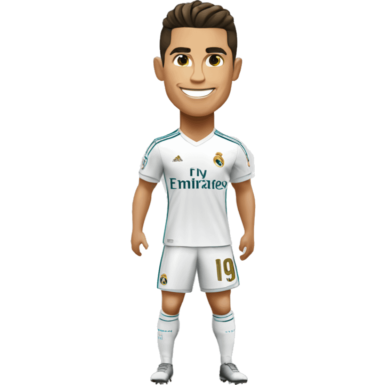 Cristiano Ronaldo in real Madrid in full growth emoji