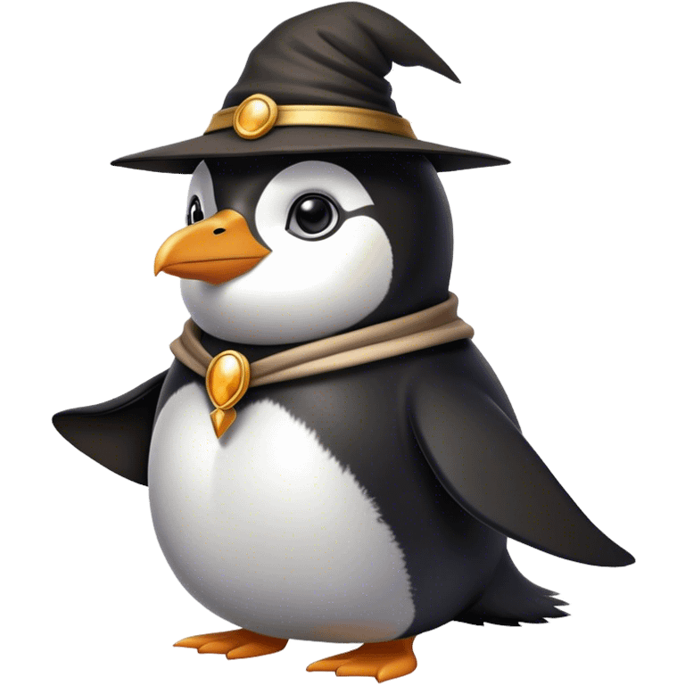 Penguin Wizard emoji