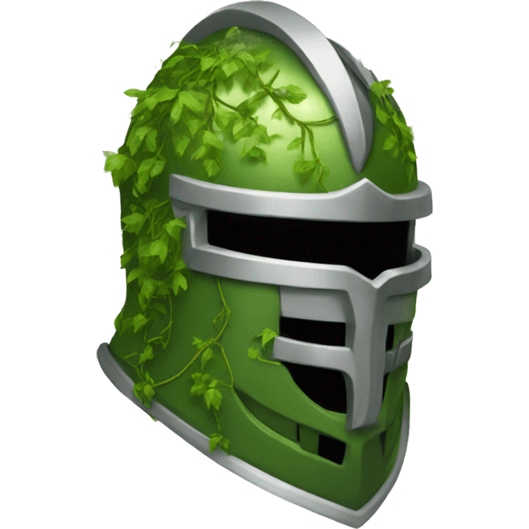 paladin helmet covered in vines emoji