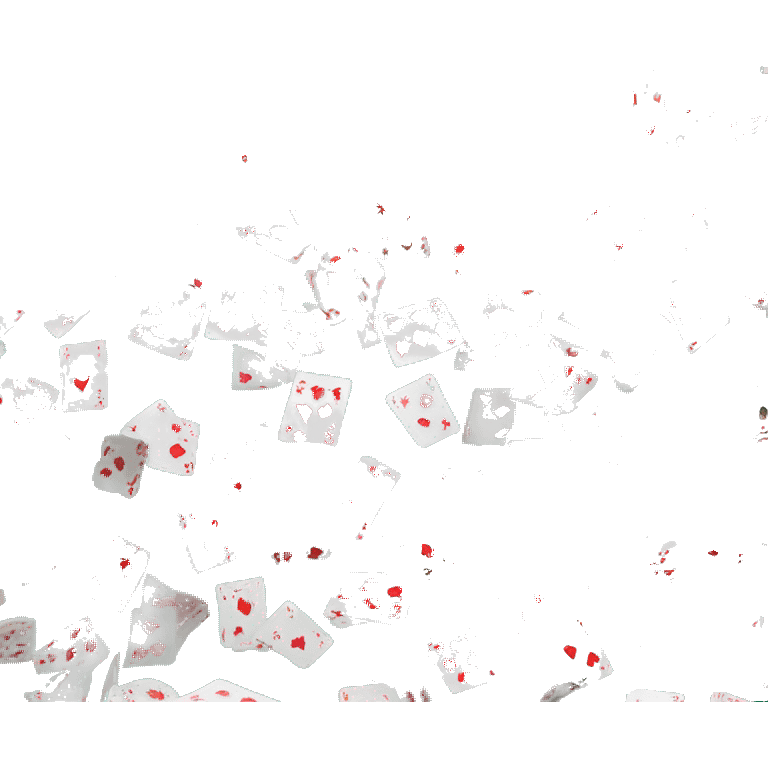 poker cards scatter in air emoji