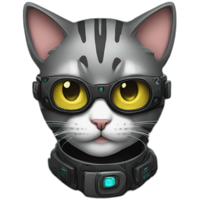 cyberpunk cat emoji