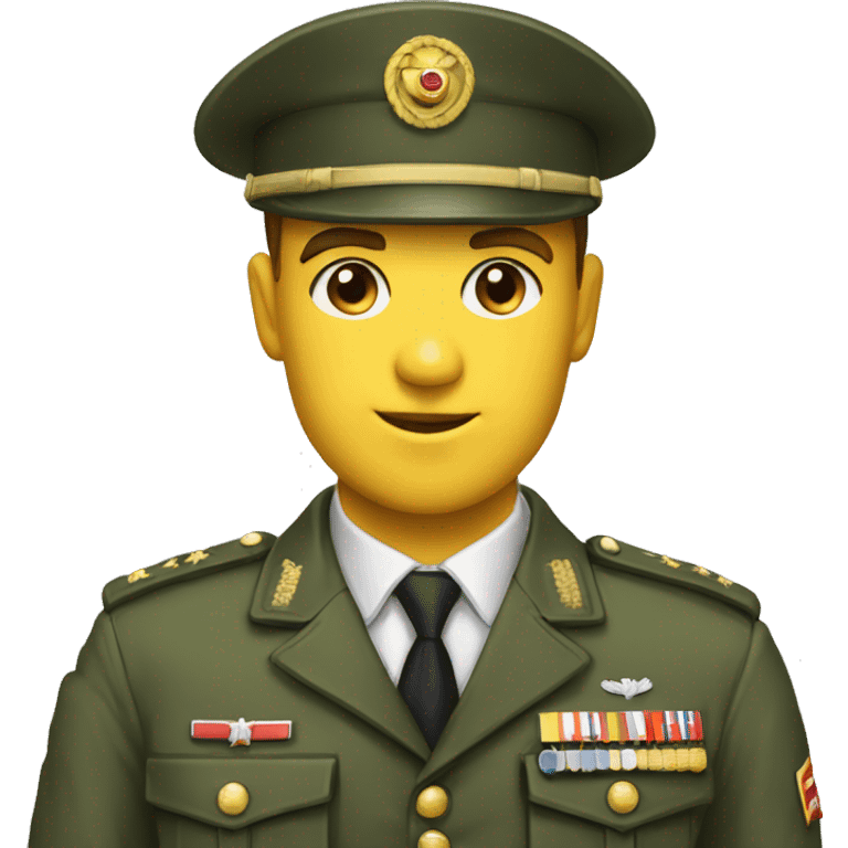 Aurel en tenue militaire  emoji