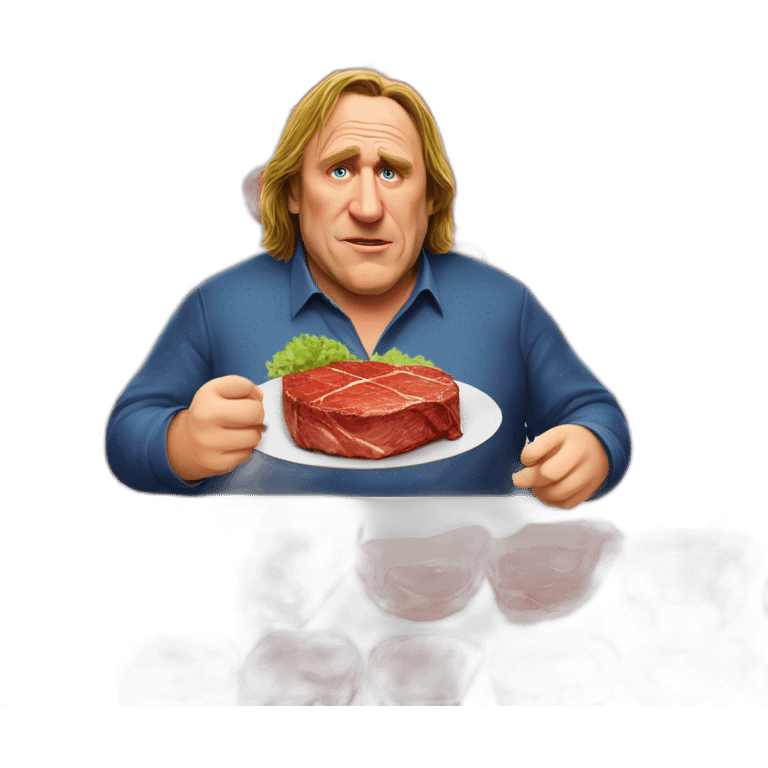 Depardieu eat an entrecote emoji