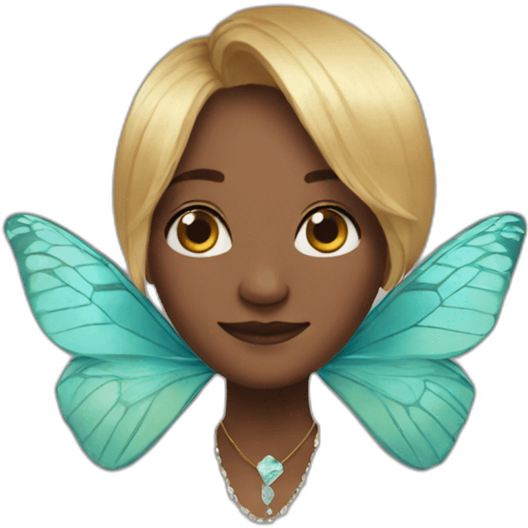 Gem and butterfly collaboration  emoji