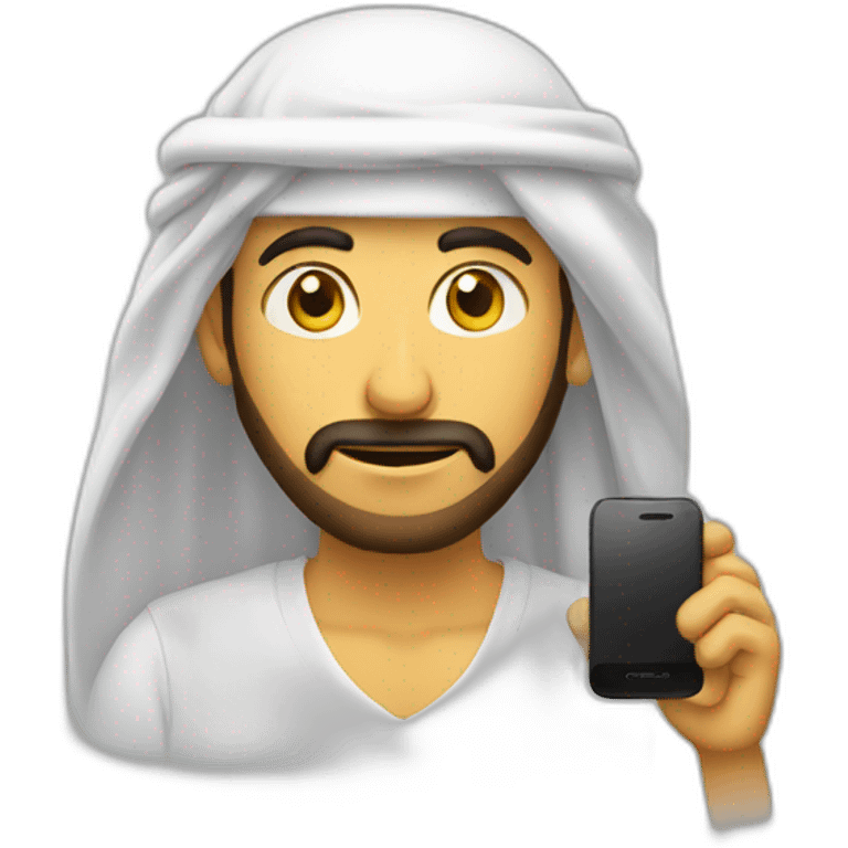 arabe au téléphone emoji