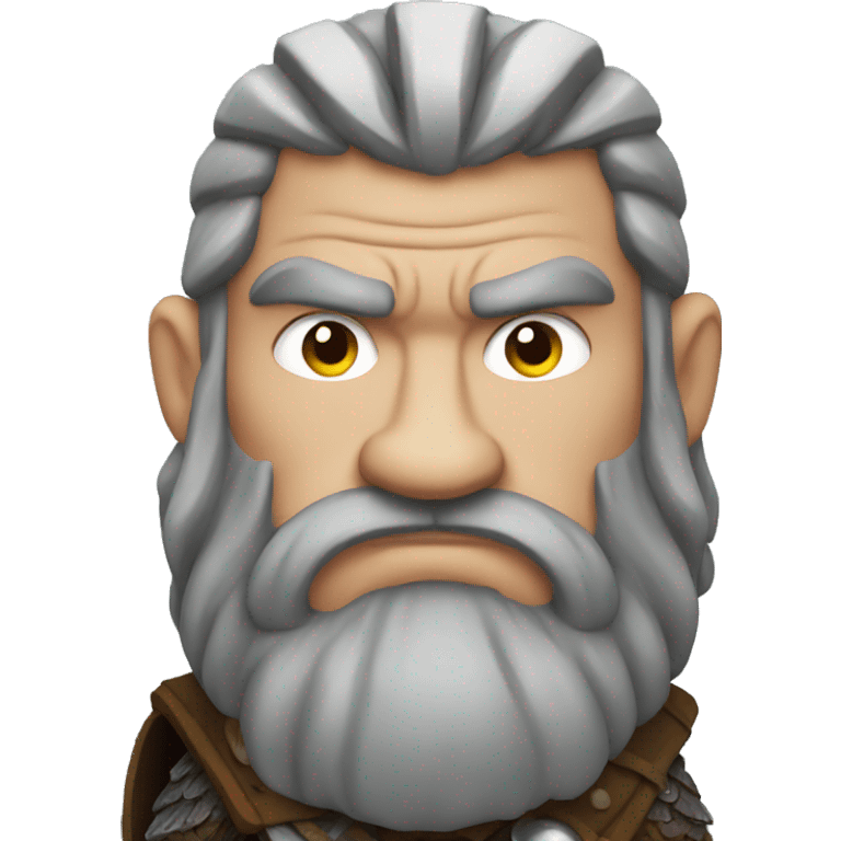 Grumpy viking emoji