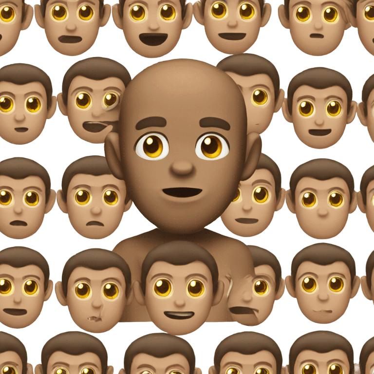 half monkey half human  emoji