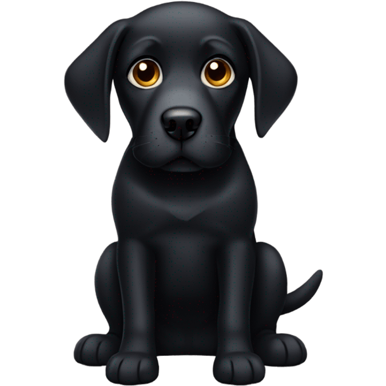 black lab with long ears emoji