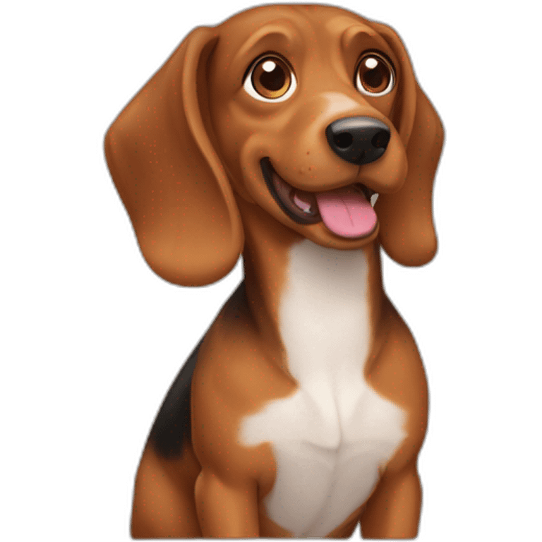 Teckel dog emoji