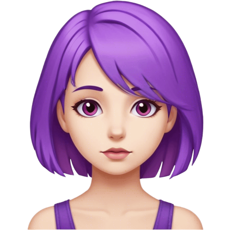  witcher girl purple  emoji