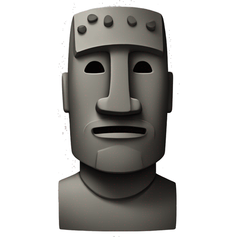 Moai fino emoji