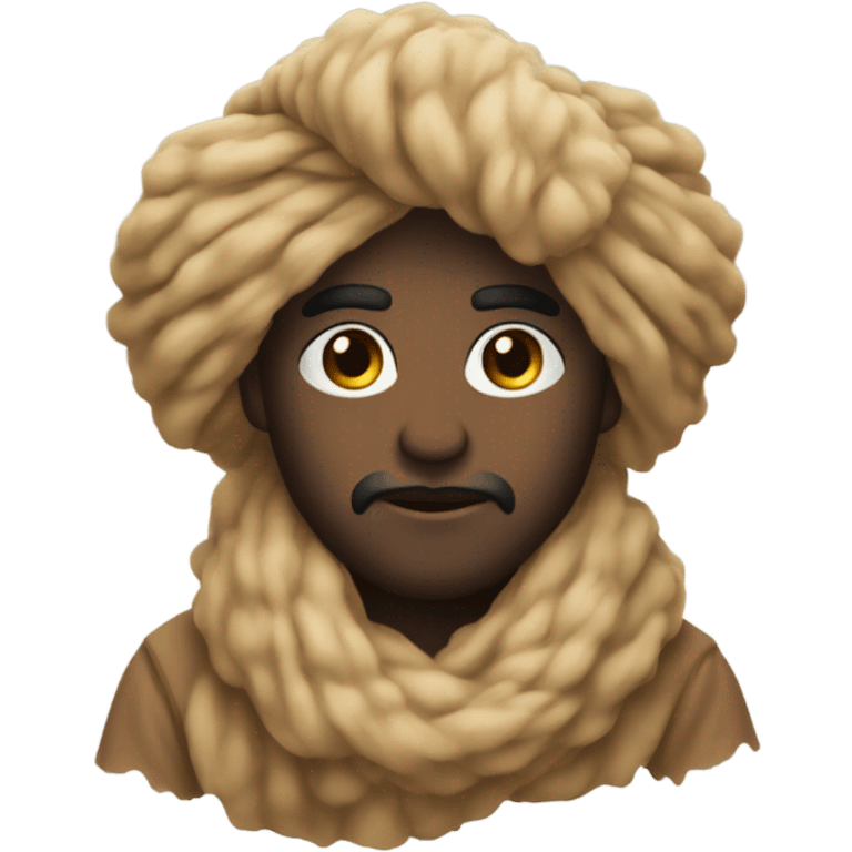 Fluffy turban emoji