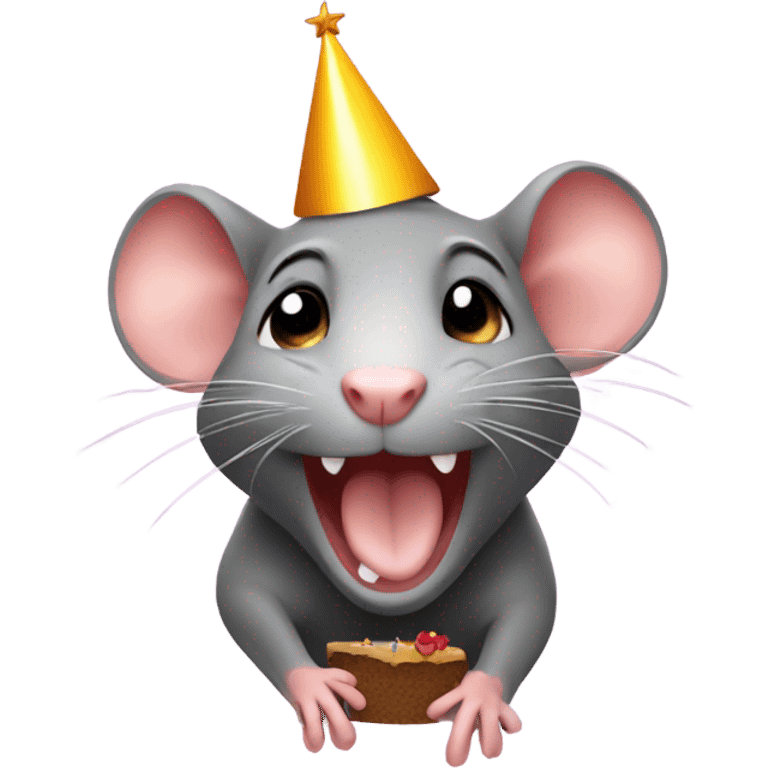 Happy birthday rat emoji