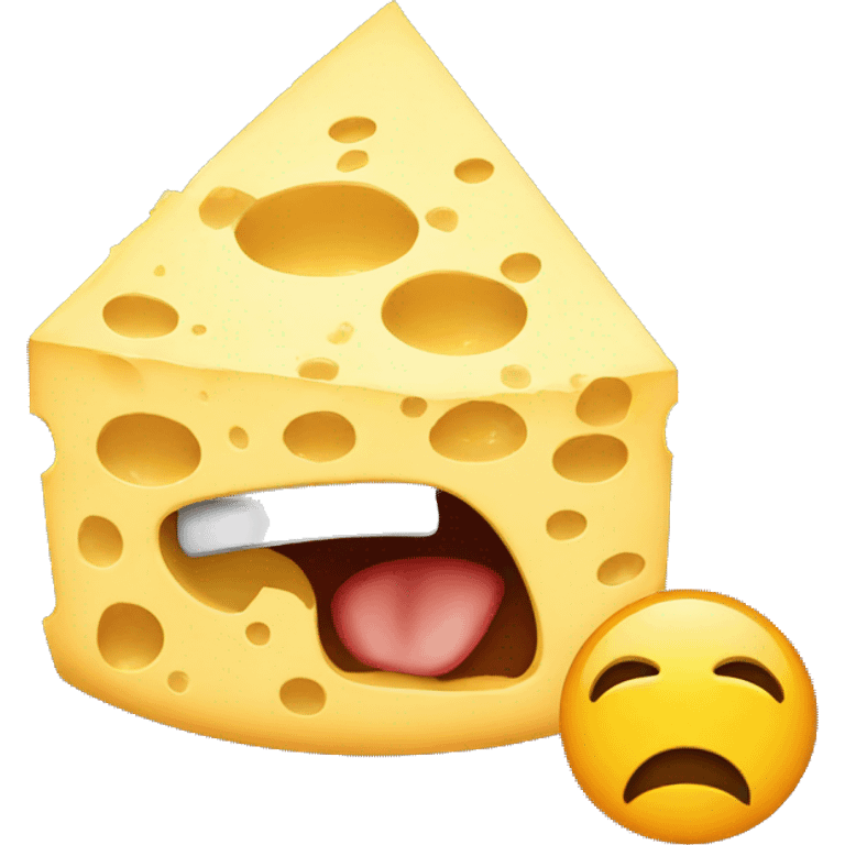 angry emoji as cheese emoji