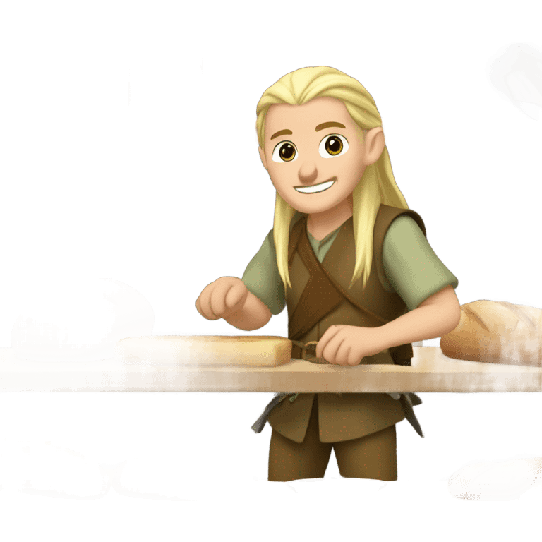 Legolas making bread emoji