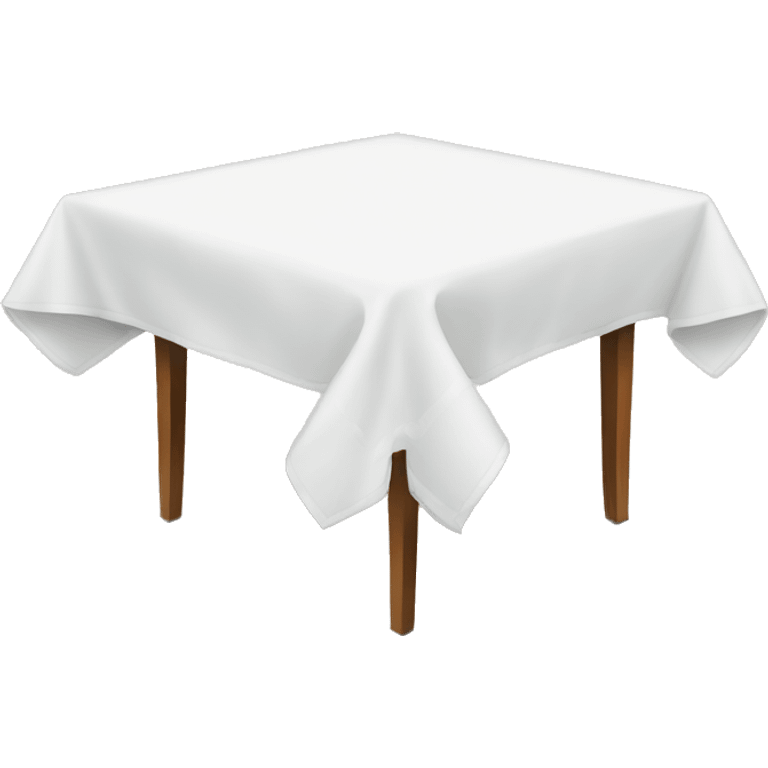 WHITE tablecloth emoji