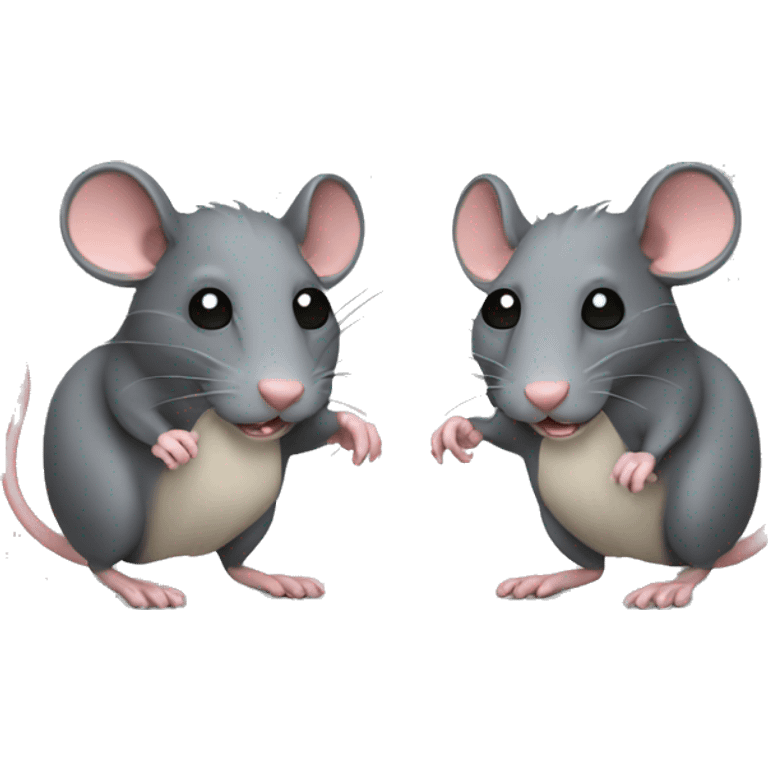 rat with two heads emoji