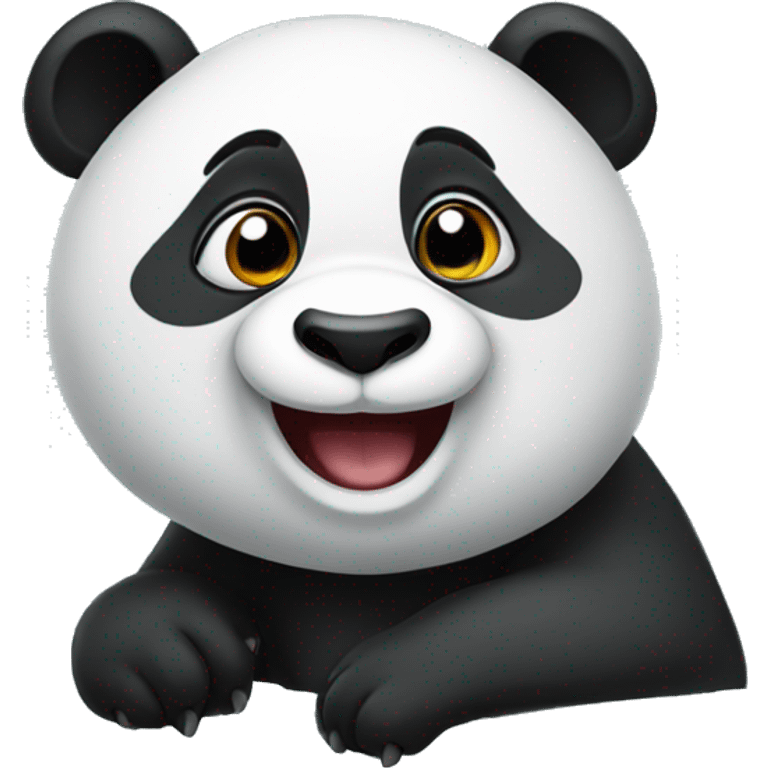 Happy panda emoji