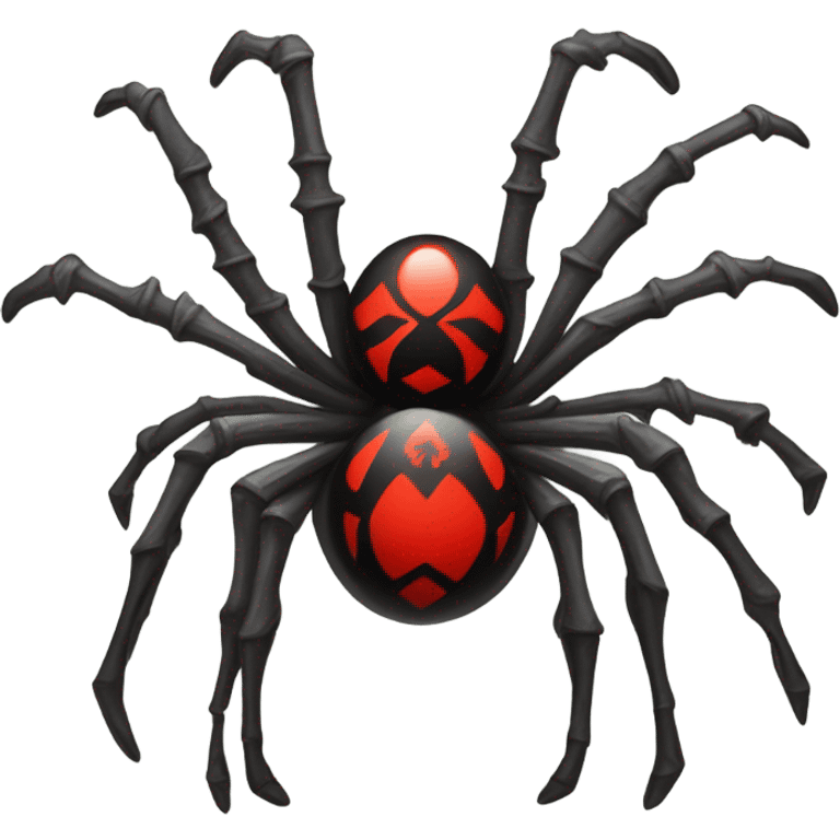 gothic spider with red cross emoji