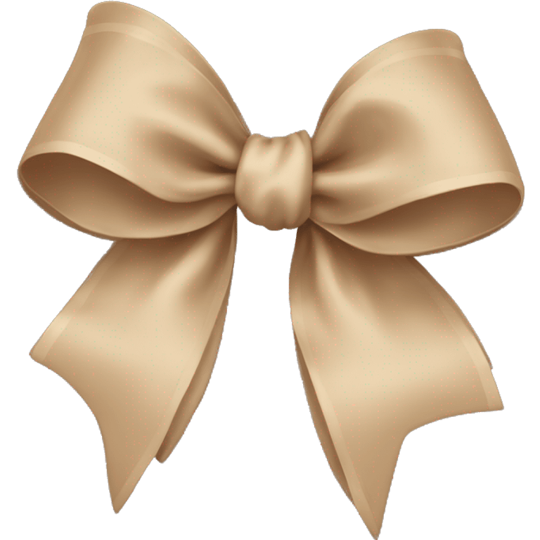 Beige bow emoji