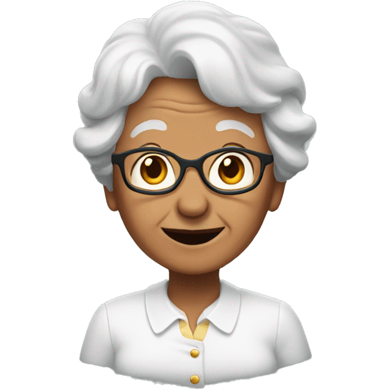 Flying grandma  emoji