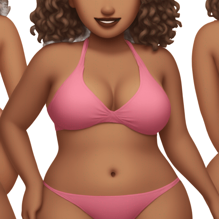 curvy girl bikini  emoji