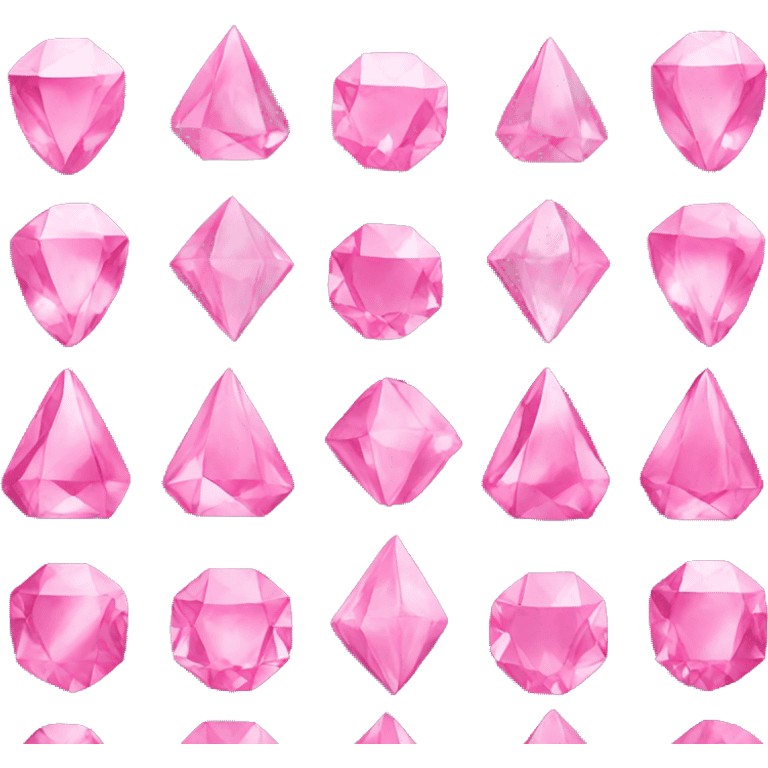 Pink diamond emoji